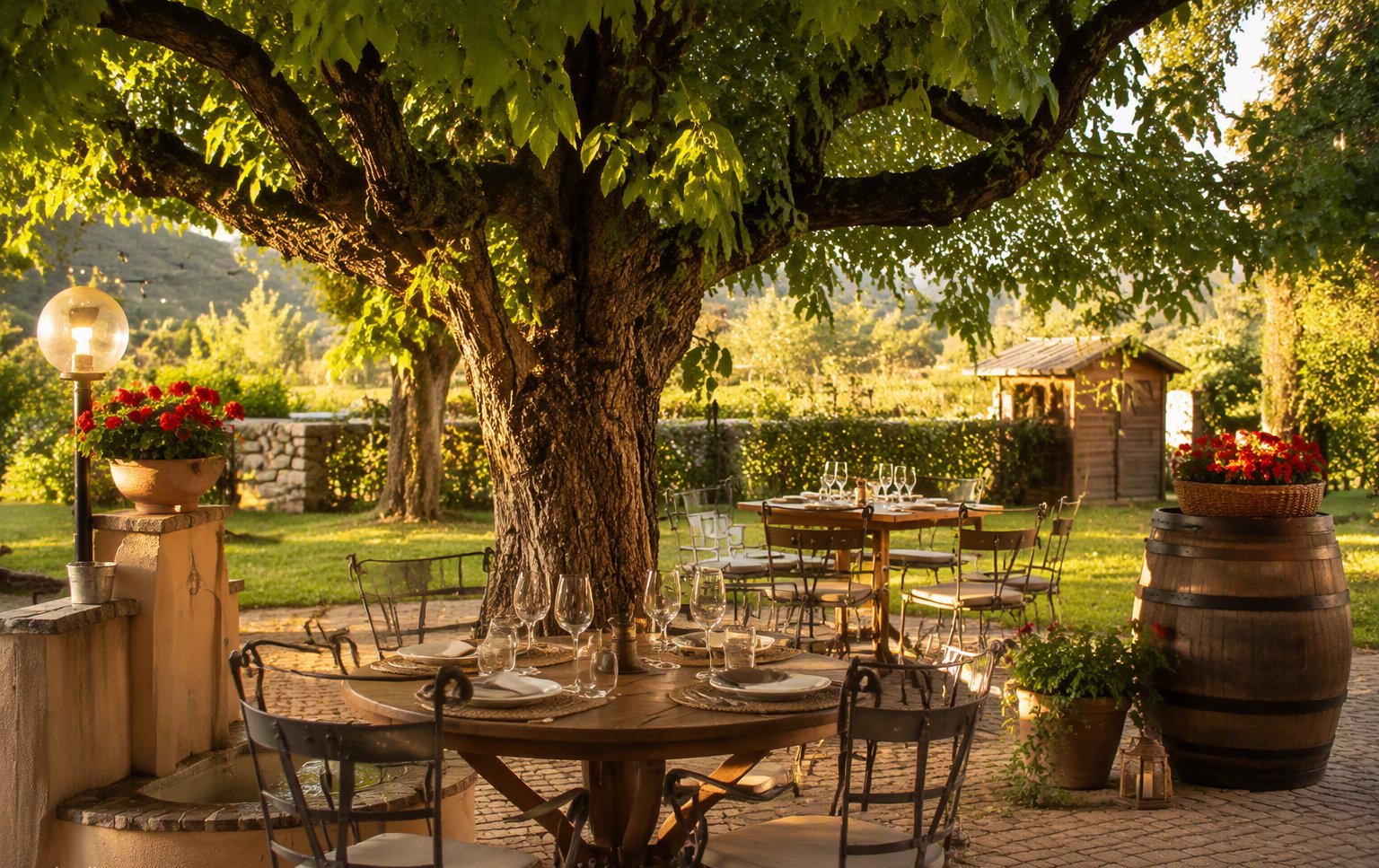 Il giardino all'ombra degli alberi